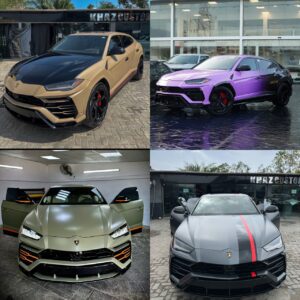 Custom Wraps On 4 Lamborghini Urus
