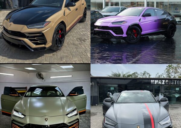 Custom Wraps On 4 Lamborghini Urus