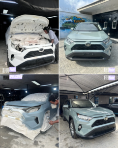 Khaki Green Paint Job on a RAV4