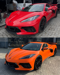 Corvette in Daggi Orange Wrap