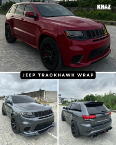 Jeep Trackhawk in Flawless Grey Wrap & Custom Exhaust