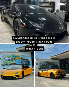 Lamborghini Huracan car wrap and Body modification