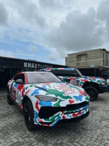 Custom Wrap Job on a Urus and Mhero SUV