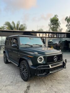 Platinum Sage Wrap x Matte PPF installed on a 2025 G63